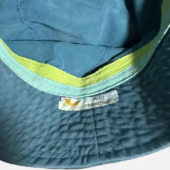 Arlo hovden blue & green bucket hat one end to one end length 9ins #summer - Picture 2 of 3